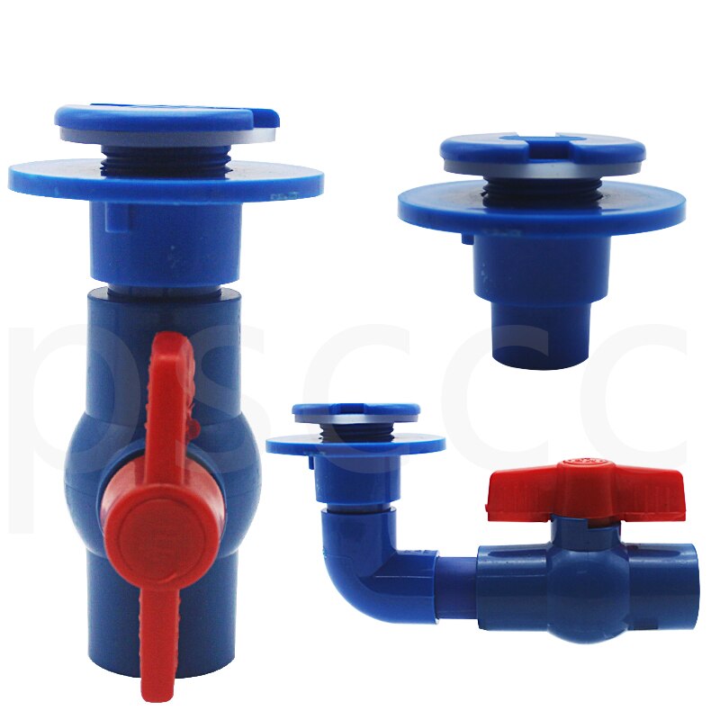 Aquarium Pipe Connectors Fish Tank Water Joint PVC Waterproof Connectors Aquarium Accessories Water Tank Fitting Pipe