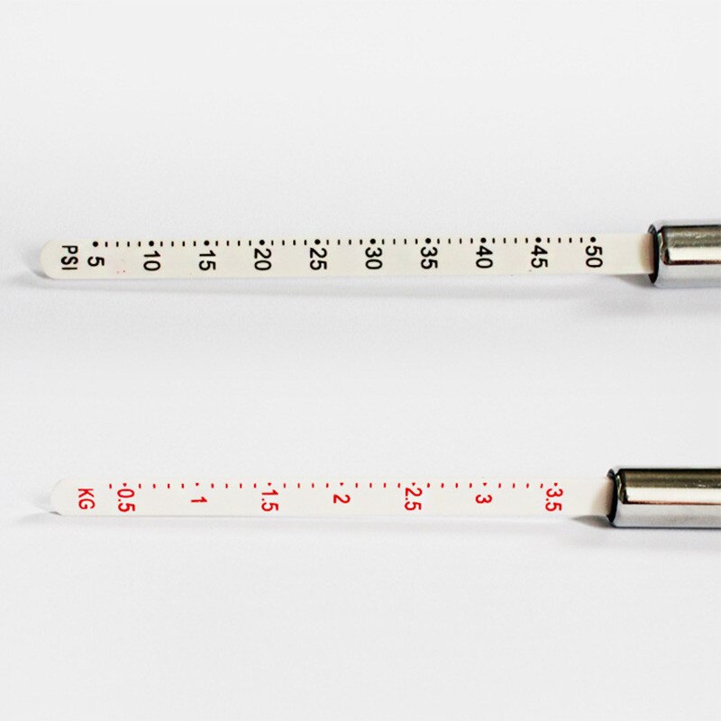 Duurzaam Draagbare Motorfiets Auto Bandenspanning Test Meter Pen Vorm 5-50 PSI Bandenspanningsmeter Tester Auto Styling