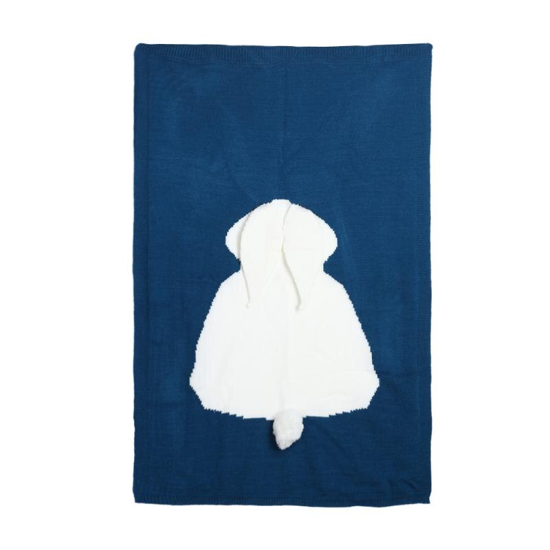 1pc babytæpper svøb babysvøb strikket tæppe til kid kanin tegneserie plaid spædbørn småbørns sengetøj svøb lad os lave