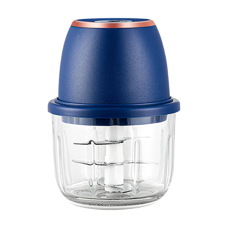 350ML Electric Meat Grinders Food Crusher Garlic masher USB Multifunctional Vegetable Slicer Processor Chopper Kitchen Blenders: Blue