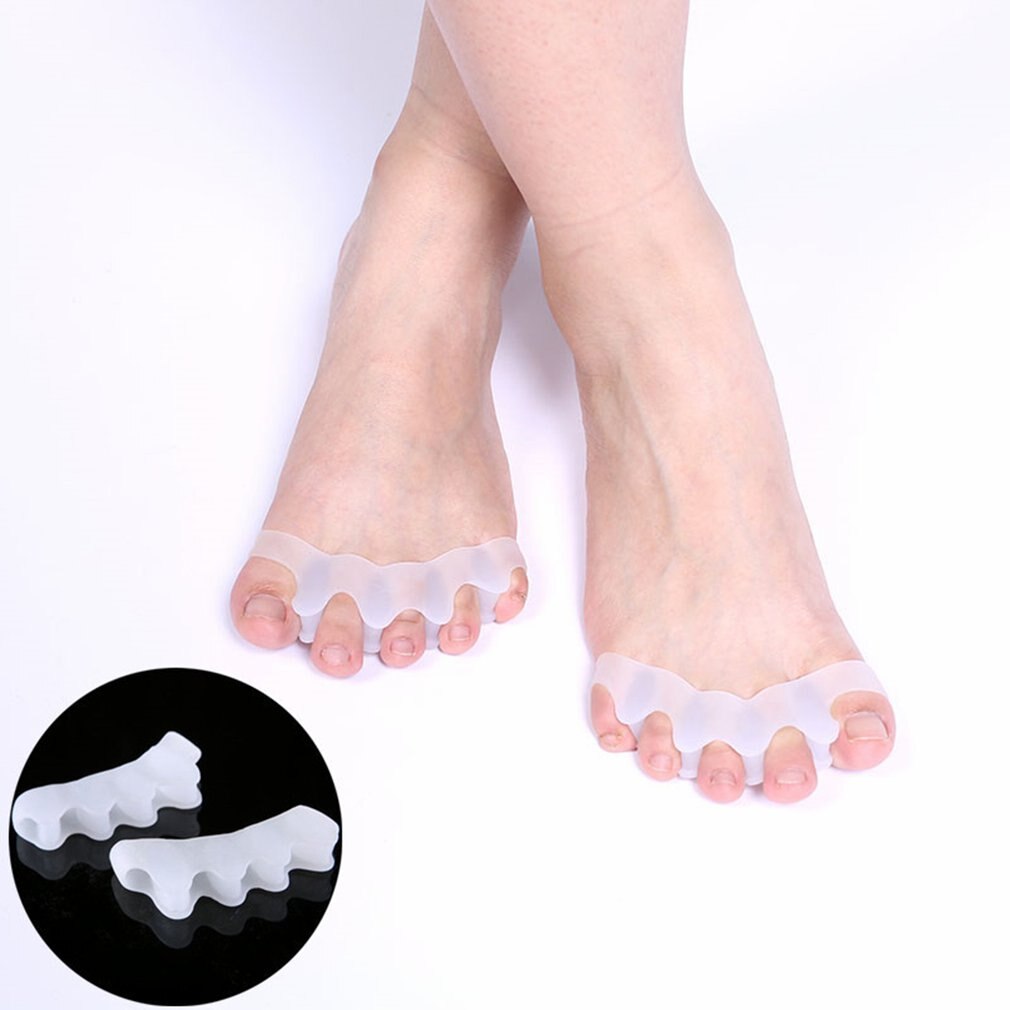 5 gaten hoge elastische teen vinger rechtmaker hamerteen hallux valgus corrector bandage teenspreider voetverzorging bandage