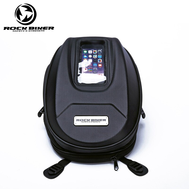 Hard Shell Motorcycle Tank Bag Big Screen Navigation Bag Phone Motorcycle Saddle Bag Waterproof Tail Luggage Oil Sacoche Moto: Default Title