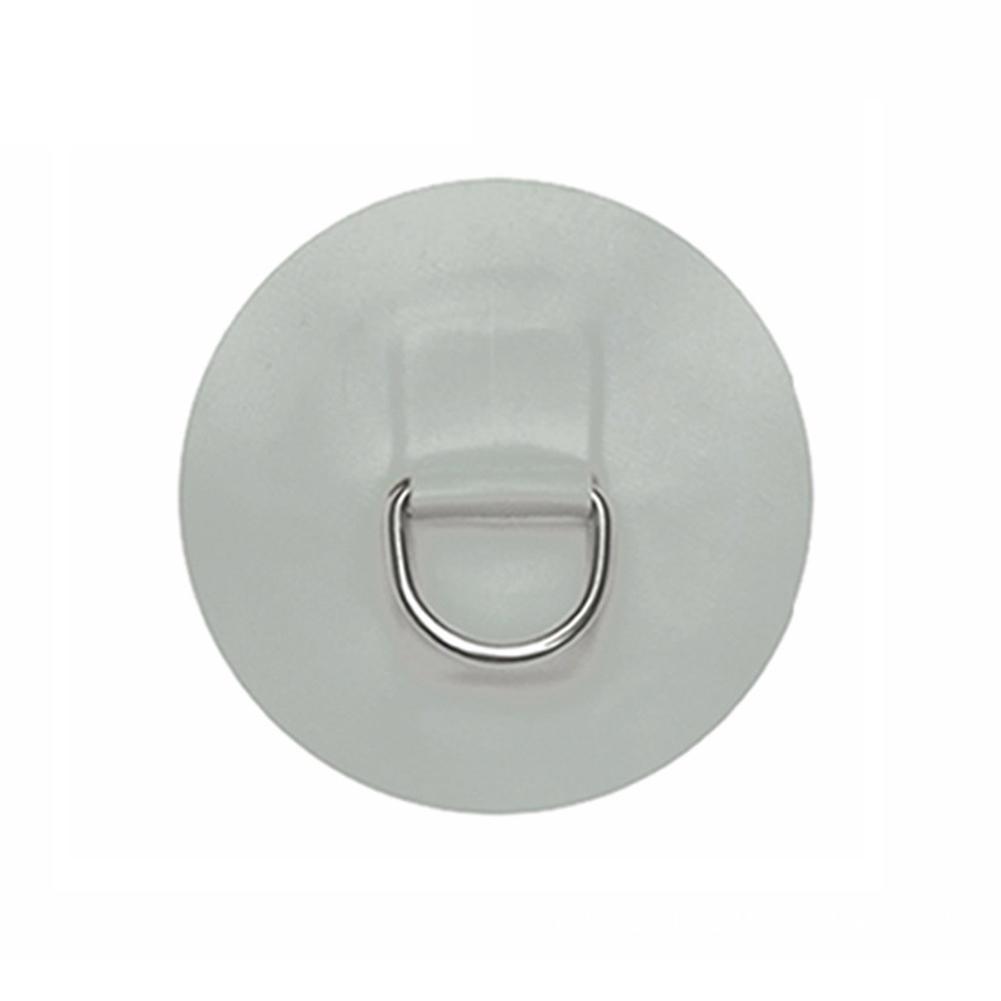 Rvs D-Ring Pad Patch PVC Ronde ring Pad voor Opblaasbare Boot Vlot Rubberboot Surfplank Waterscooters Onderdelen Accessoires 4: White