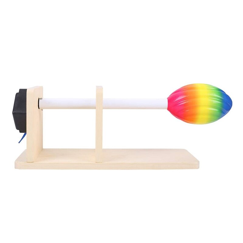 Craft Glass Rotator, Wooden Electric Glass Rotator, with Motor, DIY Rotating Cup Rotator, Household Cup Rotator US Plug