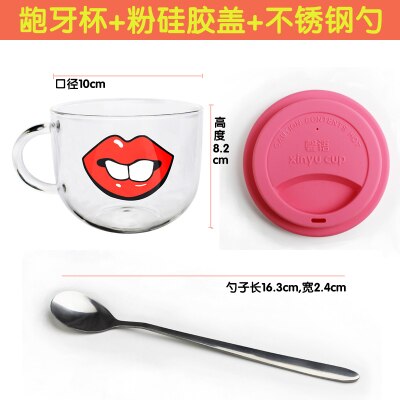 YIZI-gobelet en verre borosilicaté kawaii, mug Transparent, offre spéciale ml, boisson de , nouveauté 500: 11