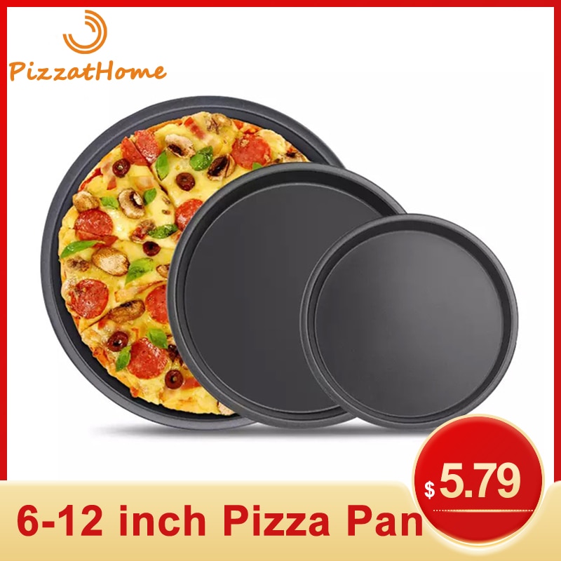 Pizzathome 6 Tot 12 Inch Pizza Pan Aluminium Pannen Non-stick Bakken Gerechten Pizza Pan Platen Lade bakken Tool