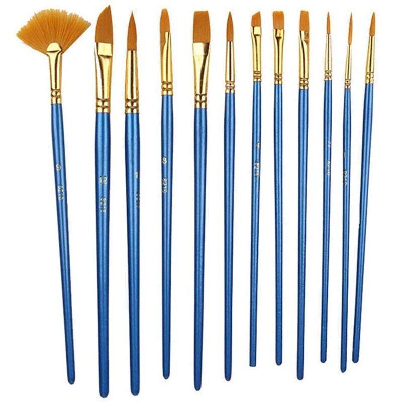 Nicpro 26 stks Penseel Set, Professionele Penselen met Paletmes en Doek Roll, Kunstenaar Penselen voor Acryl Schilderen, Olie, Aquarel & Gouache, Volwassenen Kinderen Kunst Schilderen Gereedschap