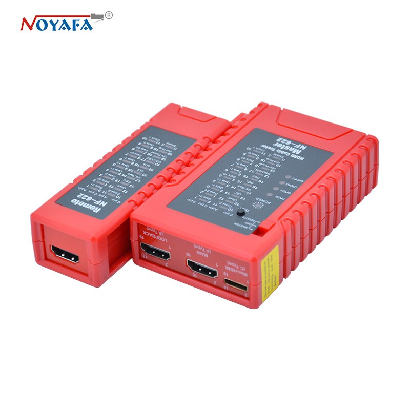 NOYAFA NF-622 HDMI wire tester check disorder, short, open and cross status of HDMI cables tester and HD wire test NF_622