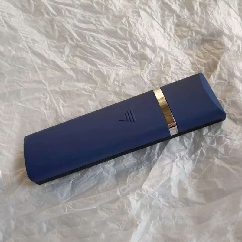 estuche portátil para gafas de lectura, caja de almacenamiento para gafas de mujer, adecuado para gafas estrechas: Azul