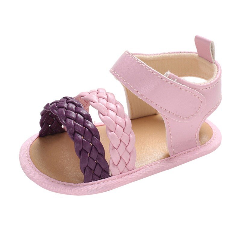 Baby Girl Sandals Anti-slip Baby Shoes PU Princess Toddler Girls Shoes Soft Sandals