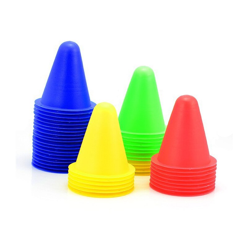 10 pieces/lot skating marker cone roller football soccer marker cup speed training equipment slalom roller skate pile marking cup