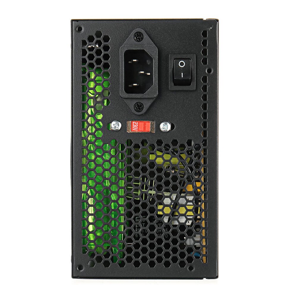 800W Power 120MM -Supply with LEDs Fan Computer 110~220V Manual Switching Voltage