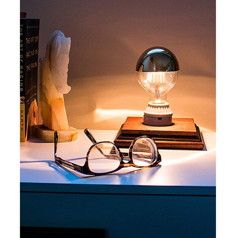 Grensk E14 Led Filament Dimmable Sliver Light Bulb G45 Gold Mirror Top Retro Globe Lamp 4W Led Edison Bulbs E12 Warm White 2700K