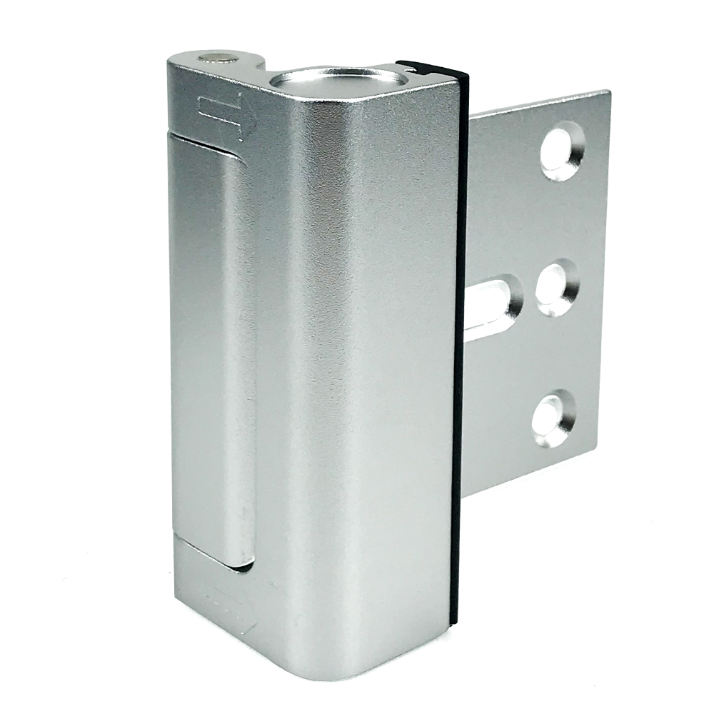 Home Security Door Lock Aluminum Alloy Anti-theft Door Lock Childproof Door Reinforcement Lock with 3 Inch Stop: Silver
