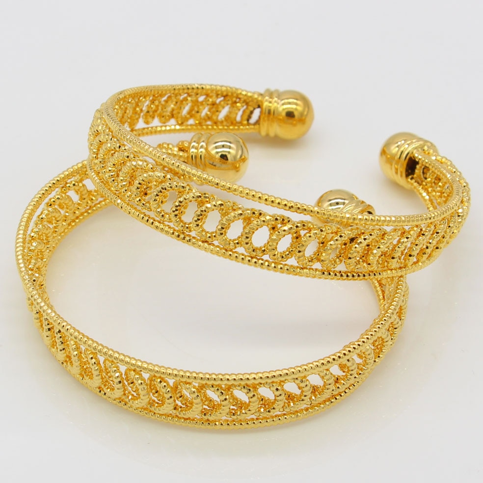 Adixyn Breedte 12 Mm Dubai Gouden Armbanden Vrouwen Mannen Gouden Kleur Armbanden Afrikaanse/Ethiopische/Arabische/kenia Huwelijksgeschenken