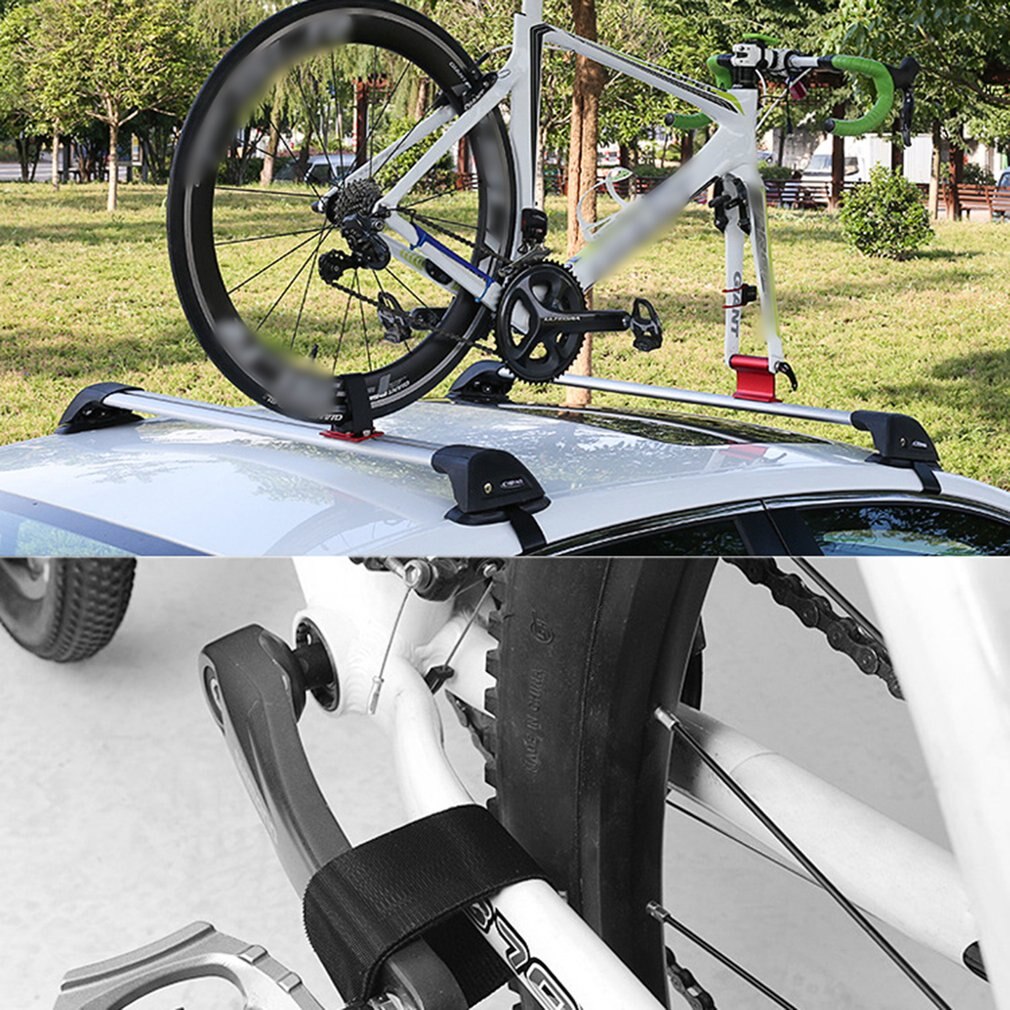 Aluminum Alloy The Roof Rack/Road Mountain Bike Vacuum Suction Car Roof Rack Portable Suction Cup Type Bike Roof Rack