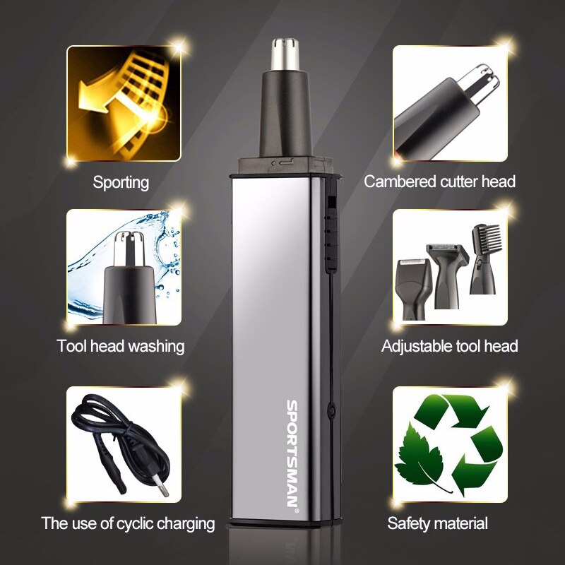 machine razor epilator Clipper nariz tondeuse 4 IN 1Nose and ear trimmer for Men hair removal nose clipper cut haircut shaver