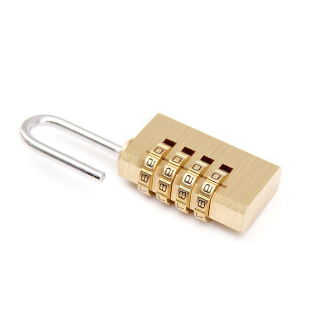Digits Number Mini Padlock Brass Combination Lock Password Lock Password Code Lock Cupboard Household Cabinet Locker Padlock