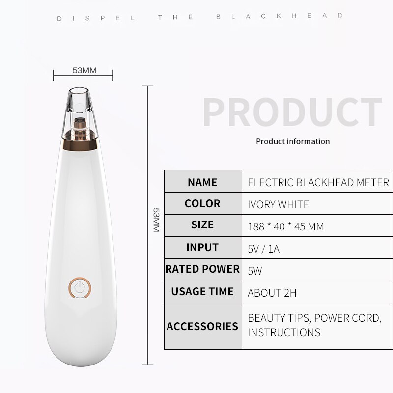 Vacuum Pore Cleaner Blackheads Electric Acne Clean Exfoliating Cleansing face Facial Instrument Comedones Remover Face Skin Car
