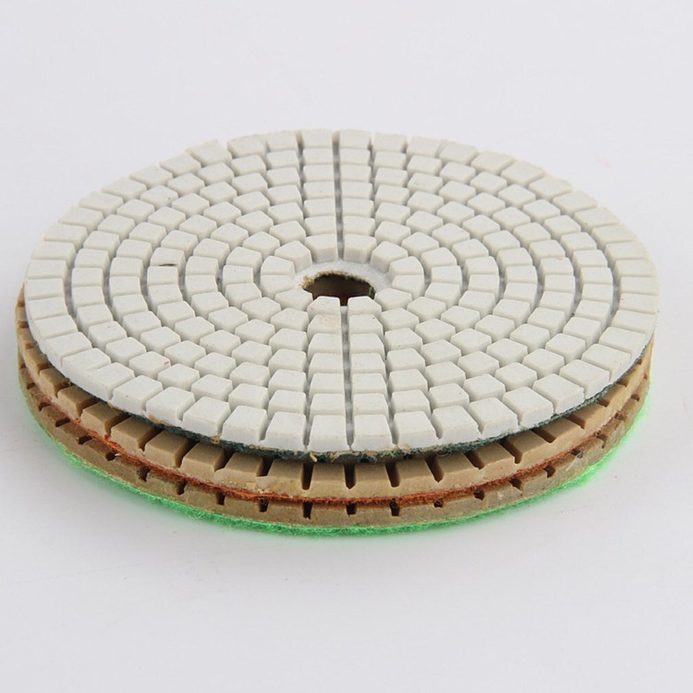 Diamant Polijsten Kit 100Mm Nat Of Droog Voor Graniet Stone Beton Marmer Polijsten Gebruik Slijpschijven Set 12 stuks