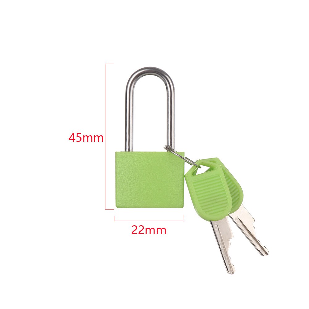 Mini Strong Steel Padlock Travel Luggage Tiny Suitcase Lock with 2 Keys Diary padlock Protector Security Tool
