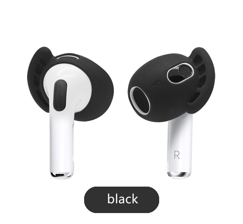 )för airpods 3 öronskydd öronkrokar antislip vingar öronskydd greppspetsar hörlurstillbehör för apple airpods 3rd generation: Svart