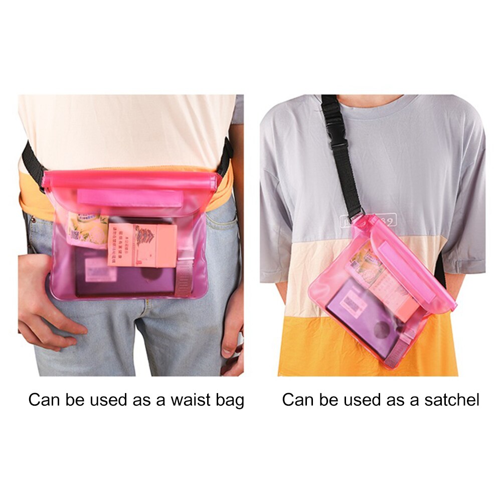 Waterproof swimming bag, mobile phone, drift diving shoulder pvc waist pack underwater bags case cover for pouch beach boat sports