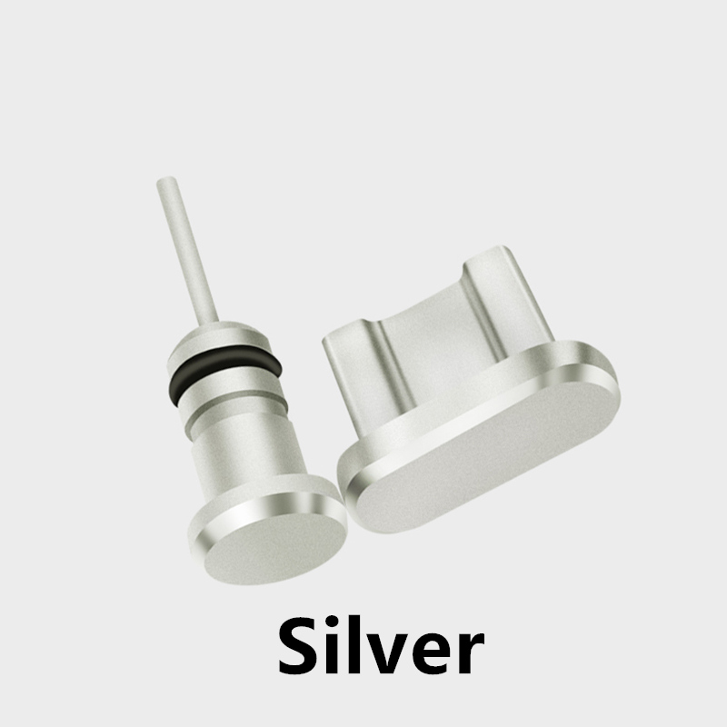 Ensemble de prise anti-poussière Android en aluminium, Port Micro USB, écouteurs, prise Jack, carte Sim, aiguille pour Smartphone