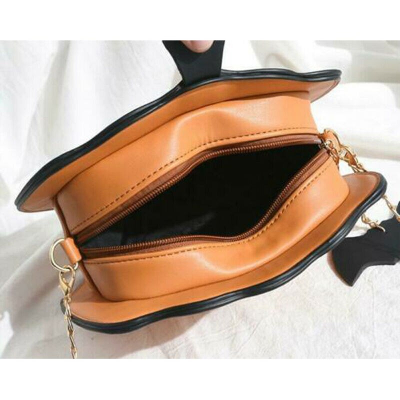 bolso de mano con forma de calabaza de Halloween para mujer