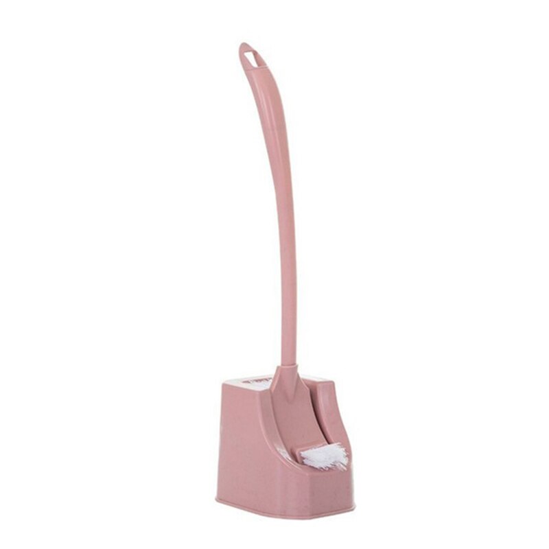 Wc Borstel Set Sterke Haren Goede Grip Compact Lange Handvat Borstel Zware Base Duurzaam Thuis Badkamer Cleaning Tools: Pink