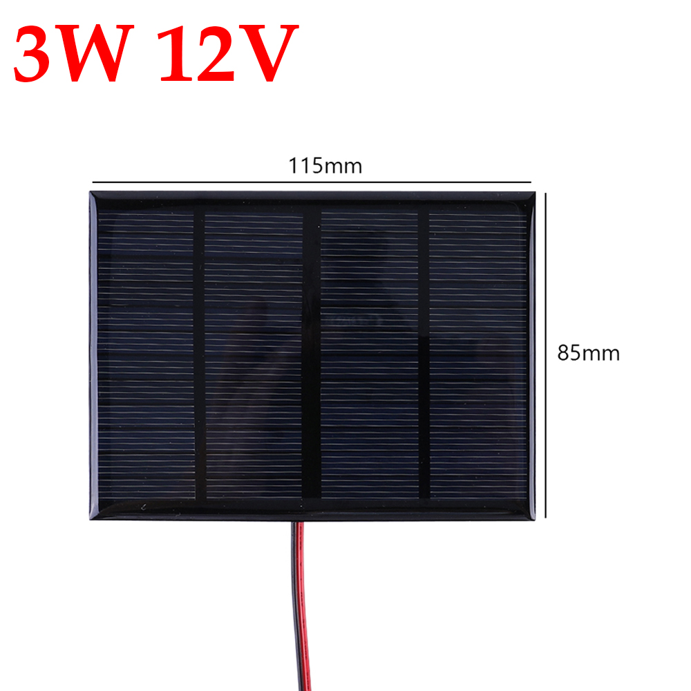 płyta słoneczny 3W 5V mikro płyta solarna przenośna szybka ładowarka polikrzemowy DIY system ogniwa słoneczne mini zewnętrzna ładowarka: Mieszane kolor