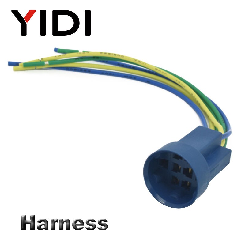 YIDI 19mm Metalen Selector Draaischakelaar 2 3 Positie drukknop 1no1nc 2no2nc dpst knop switch latching op off: harness connector / 2 position