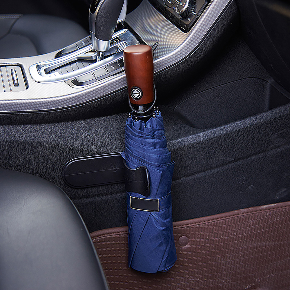 Estilo de coche organizar soporte paraguas soporte uso automático/uso doméstico pasta adhesiva sujetador y Clips paraguas almacenamiento marco de fijación