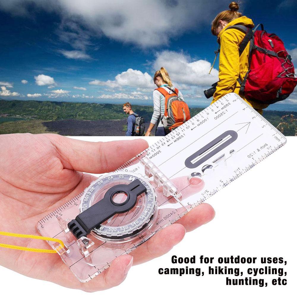 Opvouwbare Multifunctionele Kaart Liniaal Kompas Outdoor Producten Lichtgewicht Draagbare Outdoor Gadgets