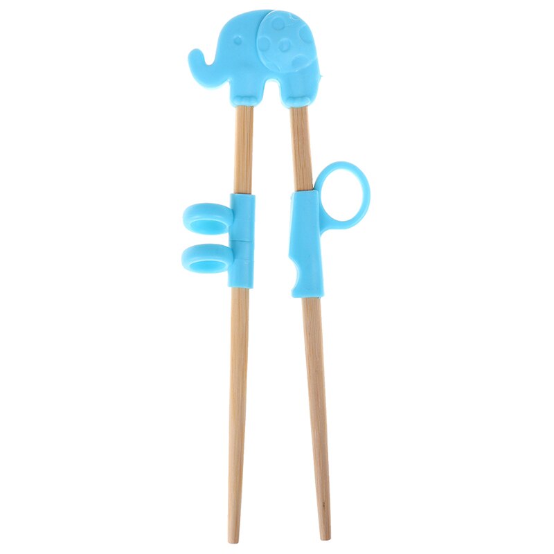 1Pair Learning Training Chopsticks For Kids Chinese Chopstick Learner: blue
