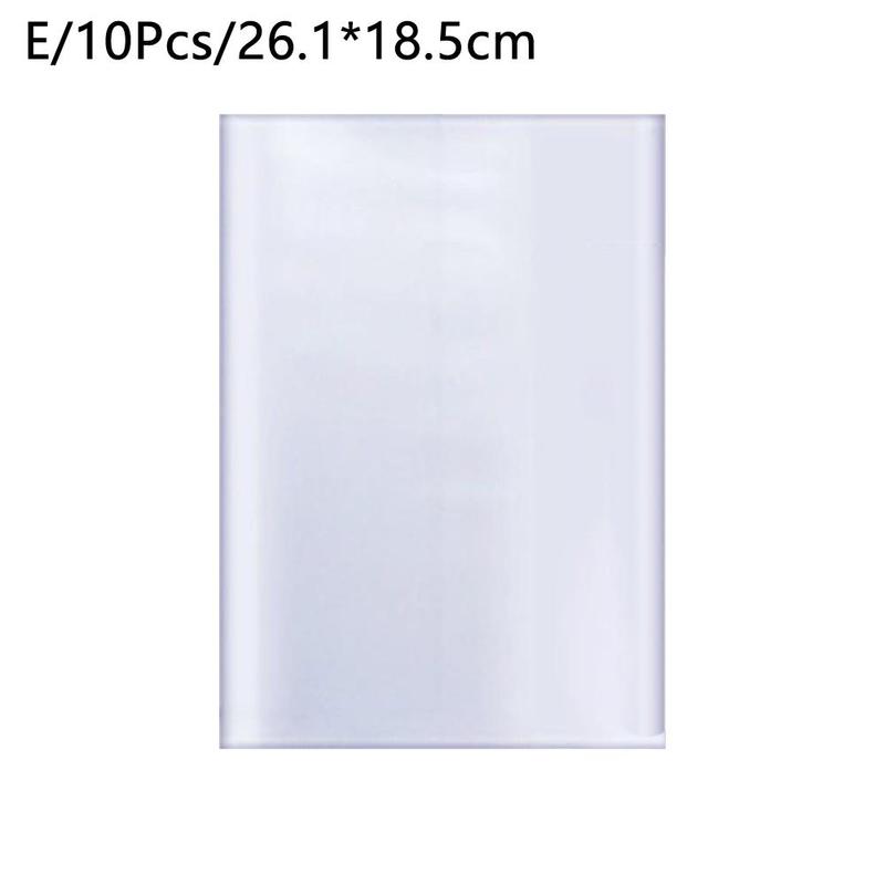 10/Pack Transparante Boek Cover Frosted Textuur Zelfklevende Onderwijs Student Kantoorbenodigdheden Boek Film Studie Levert C4C9