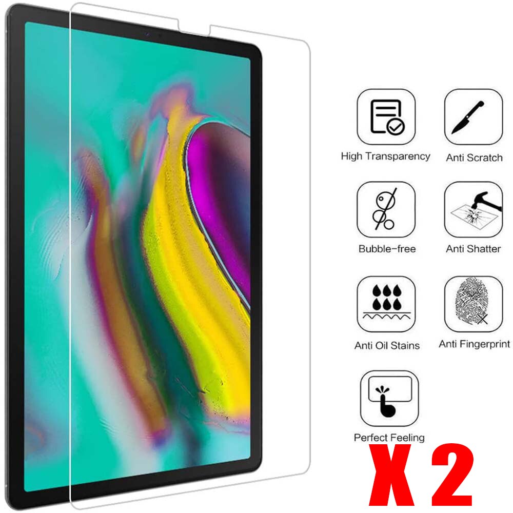 Protecteur d&#39;écran pour tablette, 2 pièces, Film de protection en verre trempé pour Samsung Galaxy Tab S5E T720: Default Title