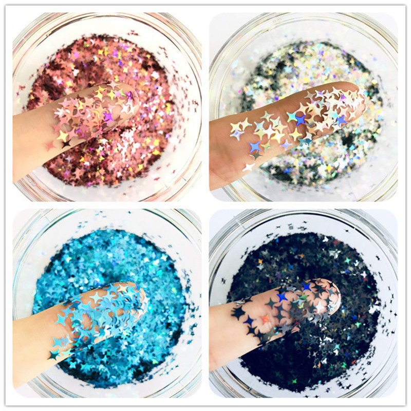 1 box Sequins Slice Glitter Sprinkles Filler for Clay DIY Nail Beauty Decoration Toys for Children Kids