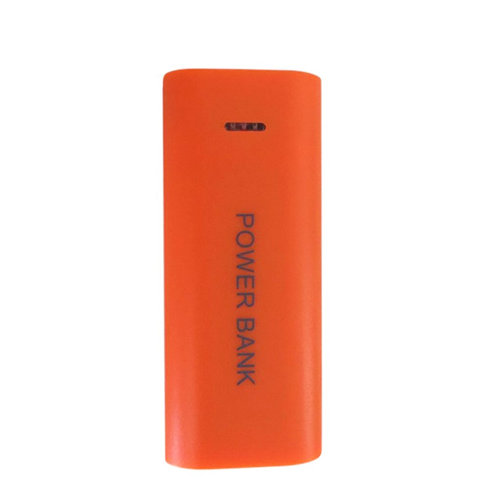 5600 Mah 2X 18650 Usb Power Bank Battery Charger Case Diy Doos Voor Iphone Batterij Opladen Case 18650 Batterijen Opslag gevallen: Orange 