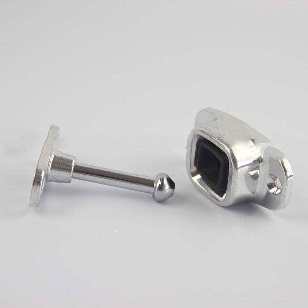 316 Stainless Steel RV Trailer Plunger Entry Door Holder Catch 2-5/8" Plunger Entry Door Holder for 1/4" screws for train car