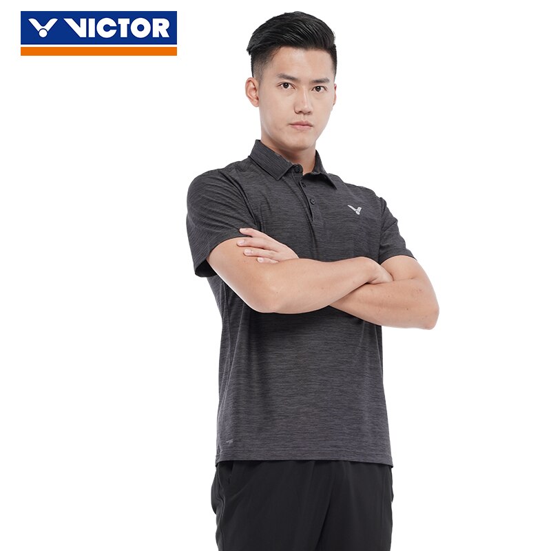 Victor Leisure Serie Gebreide Polo T-shirt S-00020 Dezelfde Stijl Voor Mannen En Vrouwen