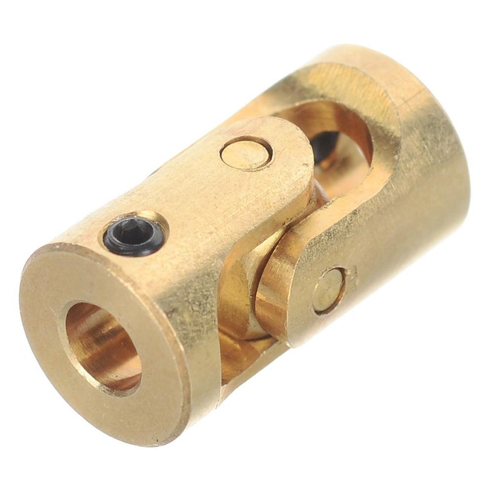 1PCS Mini coupling brass universal joint 3mmx3mm diameter 7mm length 13mm model ship coupler gimbal