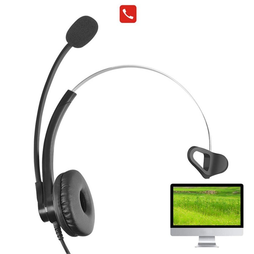A16 Telephone Headset Call Centre Noise Headset With Microphone Volume Adjustable noise-cancelling traffic headset Call