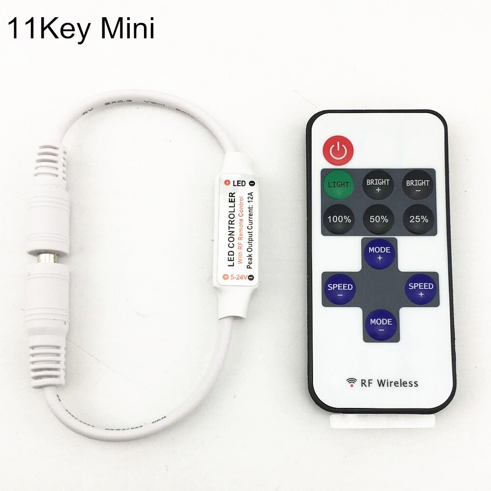 Mini RGB LED Controller DC12V Met IR 24Key 44Key Afstandsbediening Voor RGB LED Strips LED Modules licht