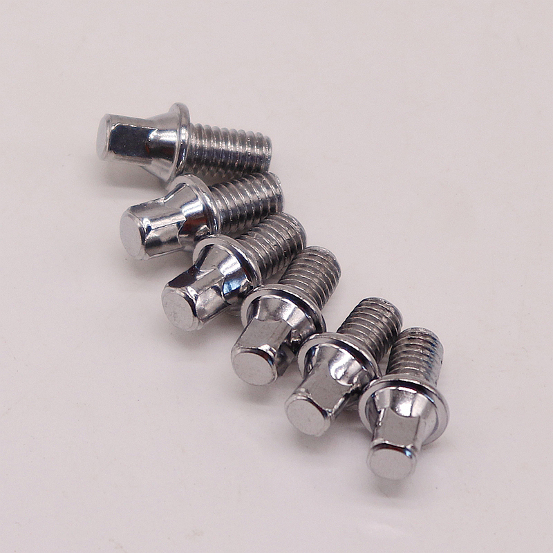 Argento M6 uso comune standard bulloni quadrati esterni bulloni a tamburo viti a tamburo 10mm 15mm 20mm 25mm 30mm 35mm lunghezza 6 pezzi 1 lotto