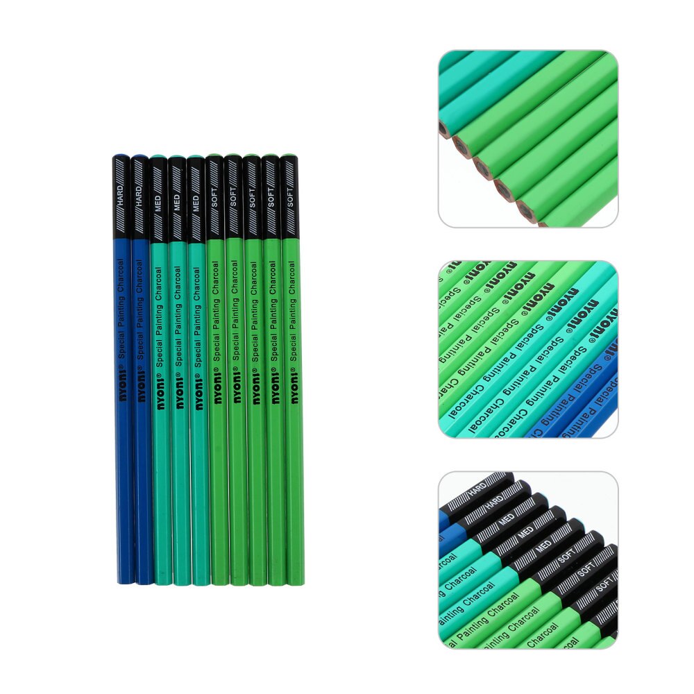10pcs Useful Drawing Sketch Pencils Durable Artist Pencils Drawing Supply