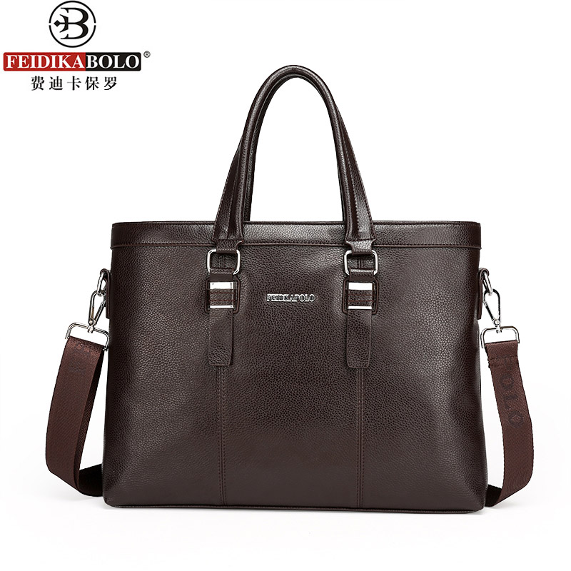FEIDIKABOLO – sac à main pour hommes, sac de bonne , nouvelle , sac d&#39;affaires, grande capacité, ordinateur, loisirs, porte-documents de personnalité: Style Two Brown