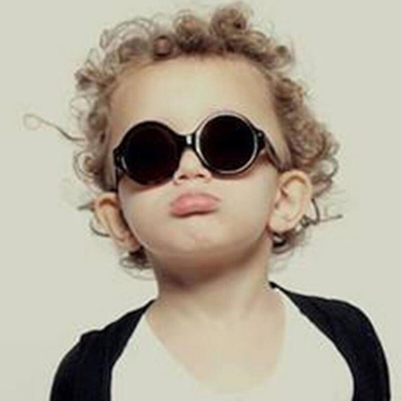 Ronde Zonnebril Kids Meisjes Jongens Kinderen Zonnebril PC Uv-bescherming Brillen Eyewear Mode Colorframe