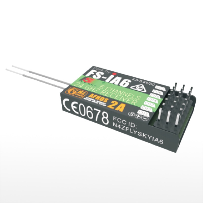 100% original Flysky ia6b ia6 Receiver FS-IA6/FS-IA6B/ 6CH 2.4G Dual Antenna RC Receiver For Flysky FS-I6 FSI6 FS-i4 FS-i6
