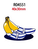 30 stk/lot banan i pyjamas planharpiks for hårbowas og tilbehør  r04549 r0455 r0456: R04551